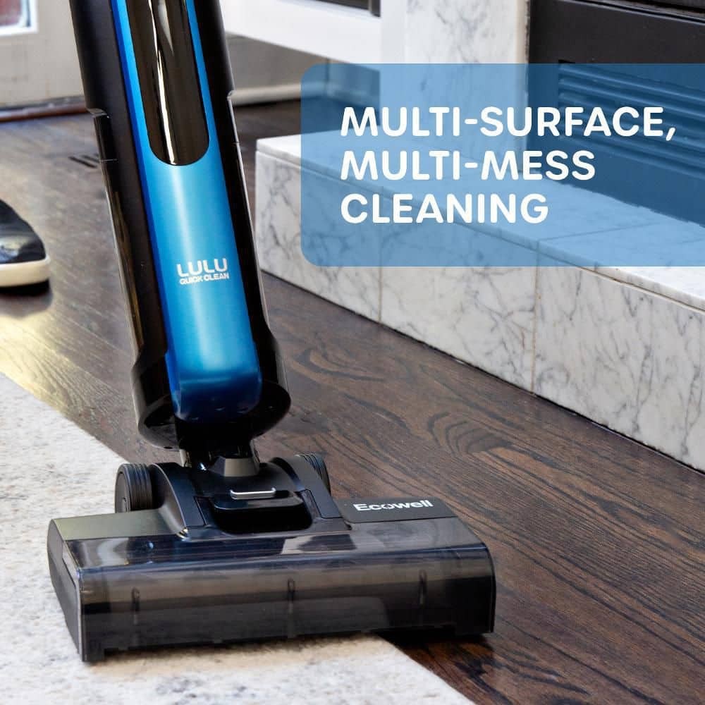 ECOWELL Lulu QuickClean Cordless Bagless Wet/Dry Self Cleaning Vacuum