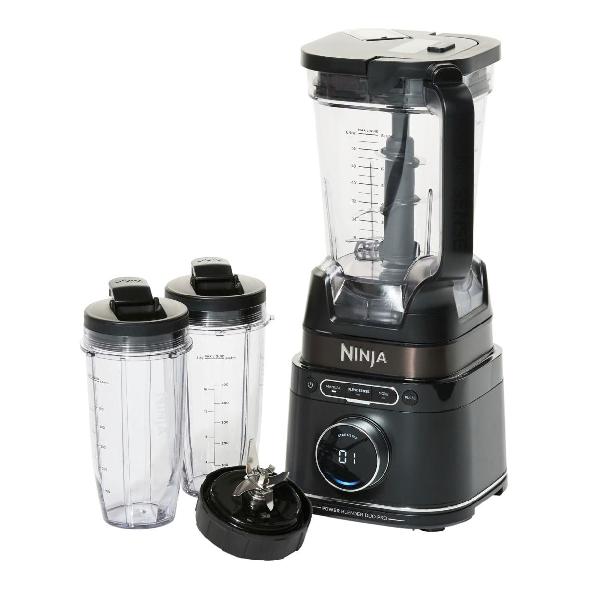 BlendTide 1500W Commercial Vacuum Blender - Quiet, 9 Speeds, 6 Programs, 64oz Jar For Smoothies & Frozen Drinks