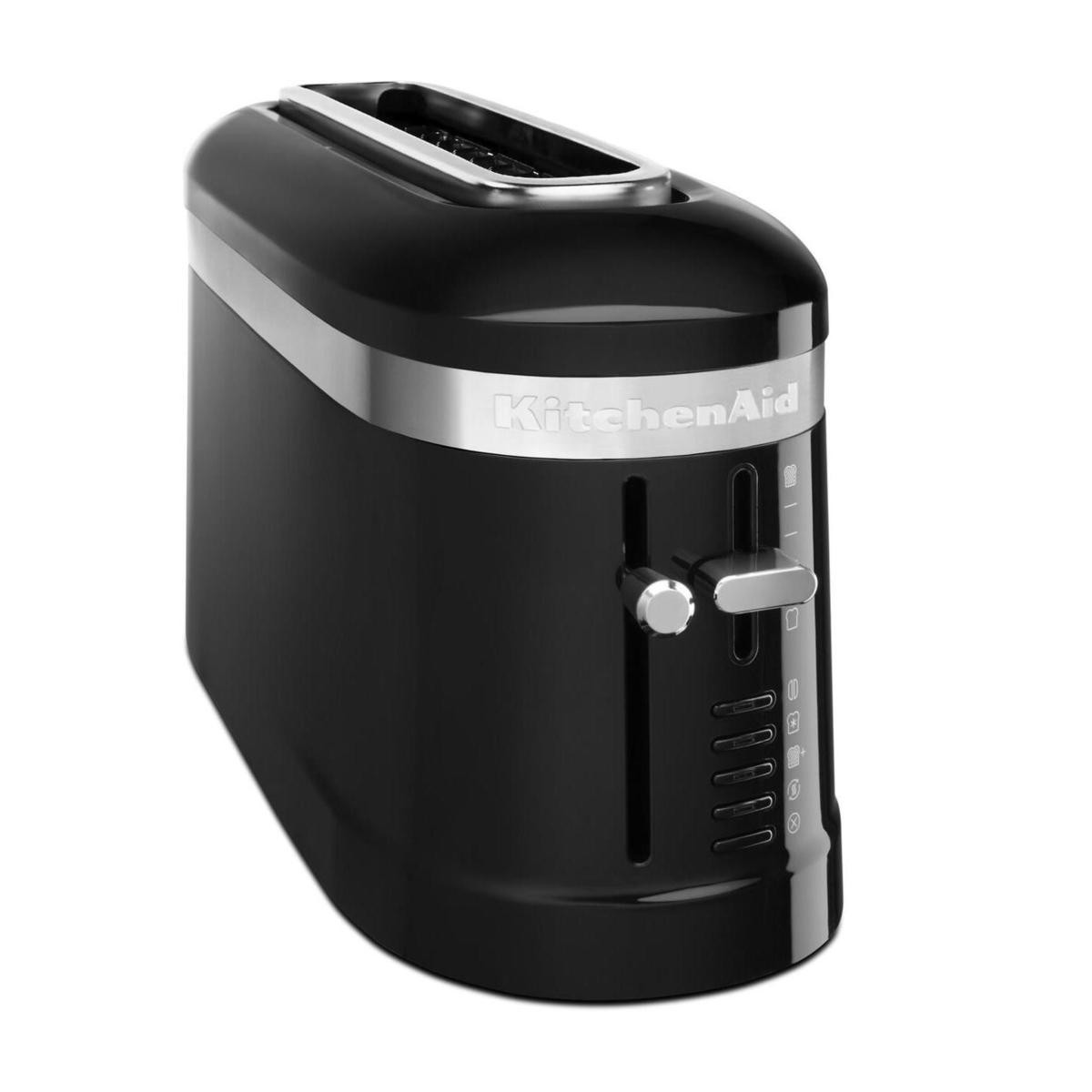 KitchenAid 2 Slice Long Slot Toaster with HighLift Lever, Onyx Black